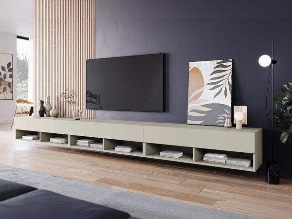 TV-állvány Sarasota 144, Laminált forgácslap, 30x300x33cm, Kasmír
