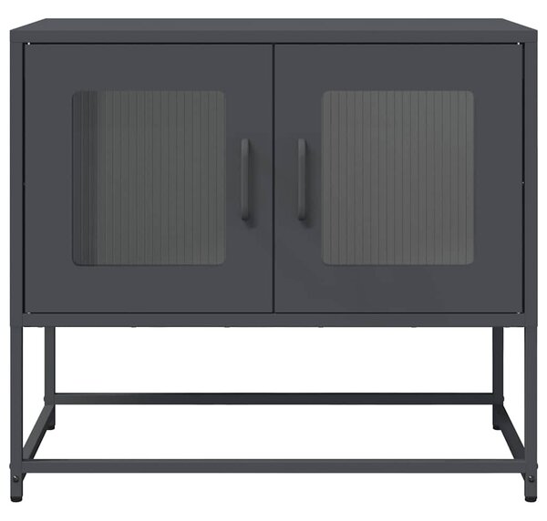 Antracitszürke hidegen hengerelt acél TV-szekrény 68x39x60,5 cm