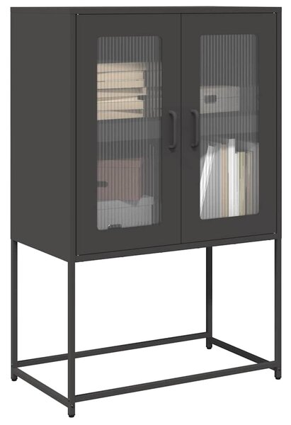 Magastábla Fekete 68x39x107 cm Acél