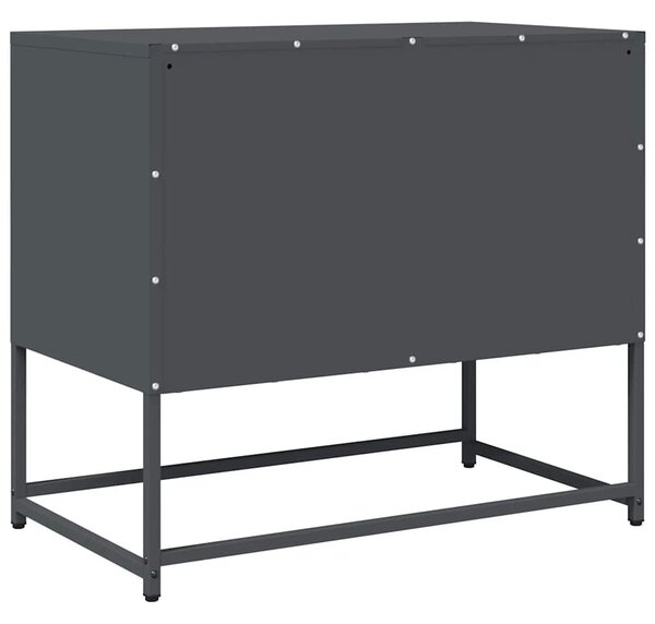 Antracitszürke hidegen hengerelt acél TV-szekrény 68x39x60,5 cm