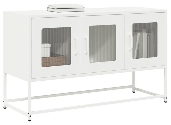 Fehér hidegen hengerelt acél TV-szekrény 100,5x39x60,5 cm