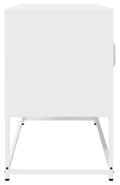 Fehér hidegen hengerelt acél TV-szekrény 100,5x39x60,5 cm