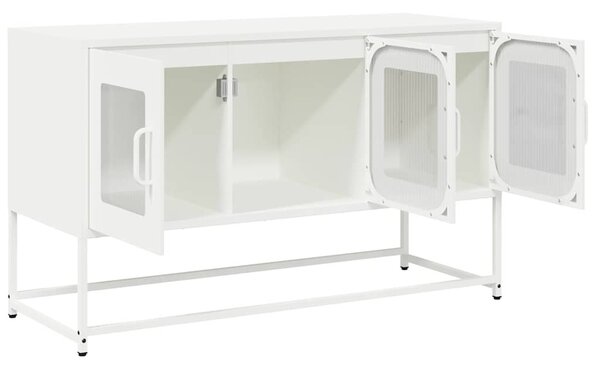 Fehér hidegen hengerelt acél TV-szekrény 100,5x39x60,5 cm