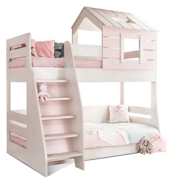 Caploonba My House Pink Emeletes Ágy (100x200 Cm-90x200 cm) (Balos)