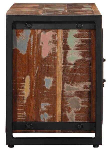 Tömör újrahasznosított fa TV-szekrény 100x30x40cm