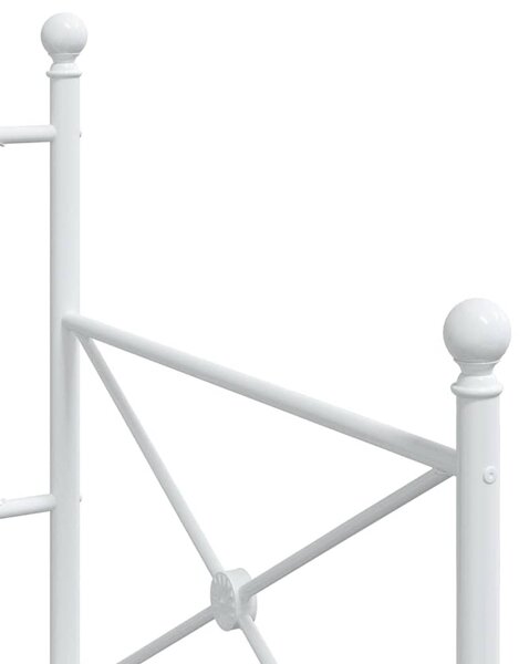 Fehér acél kanapéágy matrac nélkül 75 x 190 cm