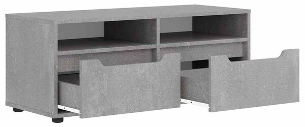 VISNES betonszürke szerelt fa TV-szekrény 100x40x38 cm