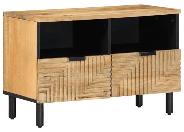 Barna tömör mangófa TV-szekrény 70x33x46 cm