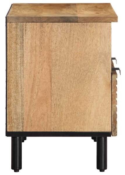 Barna tömör mangófa TV-szekrény 70x33x46 cm