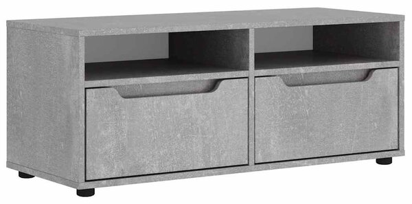 VISNES betonszürke szerelt fa TV-szekrény 100x40x38 cm