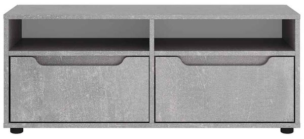 VISNES betonszürke szerelt fa TV-szekrény 100x40x38 cm