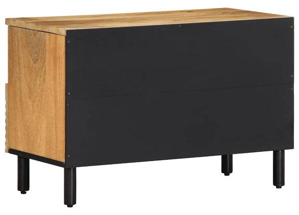 Barna tömör mangófa TV-szekrény 70x33x46 cm