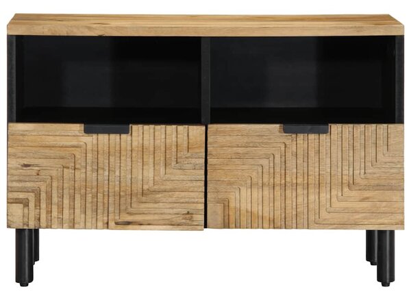Barna tömör mangófa TV-szekrény 70x33x46 cm