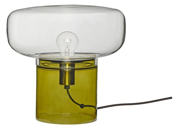 Zöld üveg asztali lámpa Crave - Hübsch