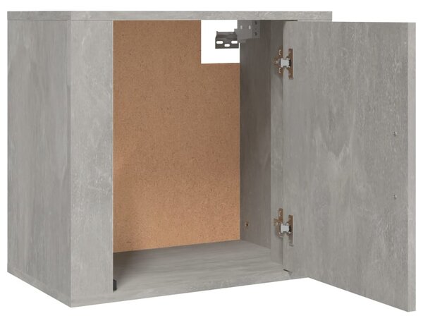 Betonszürke falra szerelhető éjjeliszekrény 50x30x47 cm