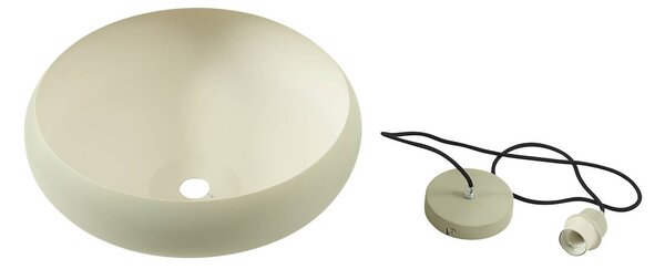 Lindby függesztéklámpa Elover, világoszöld, Ø 45 cm, vas, dimmelhető, Zöld, Nappali / Étkező, fém, Modern