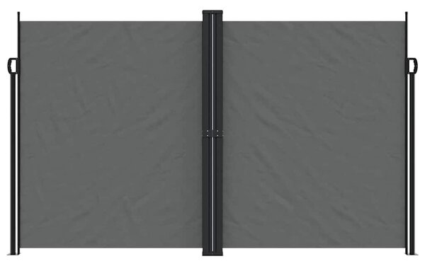 Antracitszürke behúzható oldalsó napellenző 200 x 1000 cm