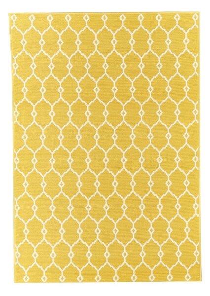 Trellis sárga kültéri szőnyeg, 133 x 190 cm - Floorita