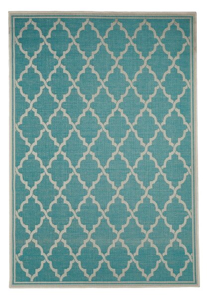 Intreccio türkizkék szőnyeg, 135 x 190 cm - Floorita