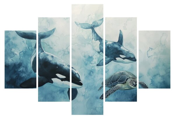Kép - Víz alatti festmény (150x105 cm)