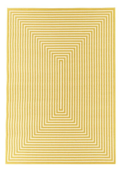Braid sárga kültéri szőnyeg, 133 x 190 cm - Floorita