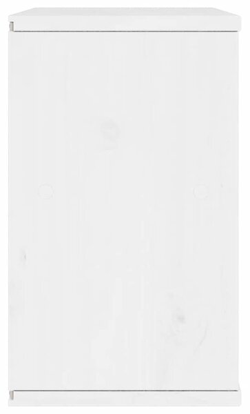 ODDA tömörfa fenyőfa TV szekrény fehér 79x24x40 cm