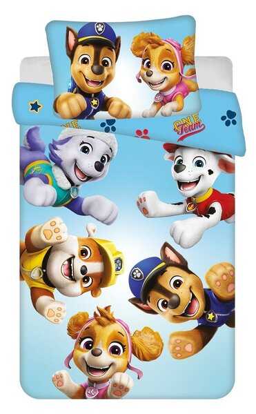 Pamut gyerek ágyneműhuzat babaágyhoz 100x135 cm Paw Patrol – Jerry Fabrics