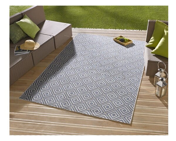 Karo kék kültéri szőnyeg, 160 x 230 cm - NORTHRUGS