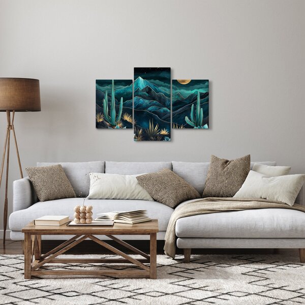 Kép - Türkiz éjszaka (90x60 cm)