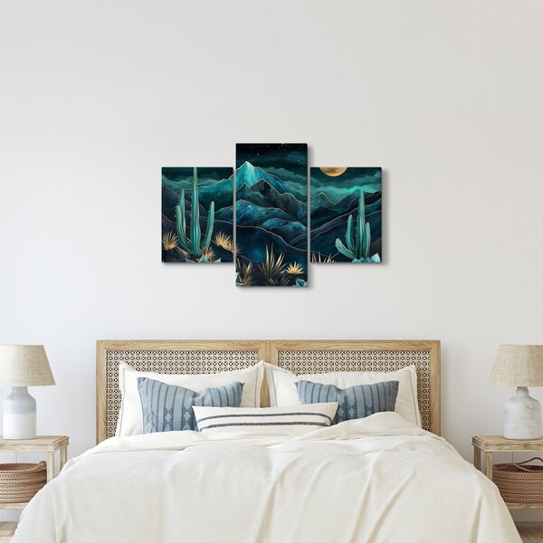 Kép - Türkiz éjszaka (90x60 cm)