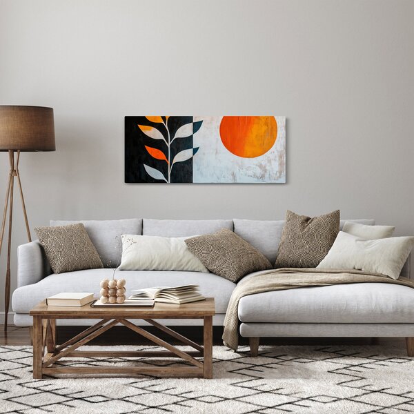 Kép - Növény és nap absztrakciója (120x50 cm)