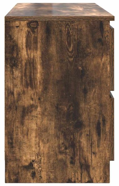 Füstös tölgy színű szerelt fa TV-szekrény 100x35x54 cm