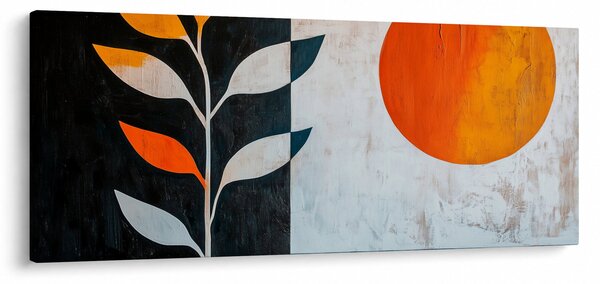 Kép - Növény és nap absztrakciója (120x50 cm)