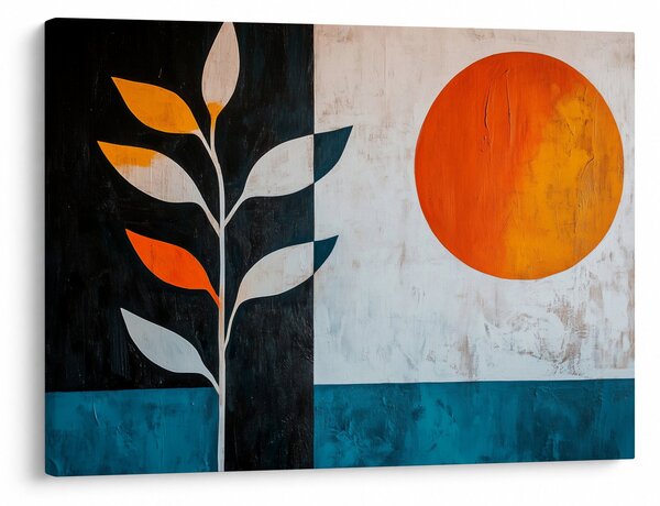 Kép - Növény és nap absztrakciója (70x50 cm)