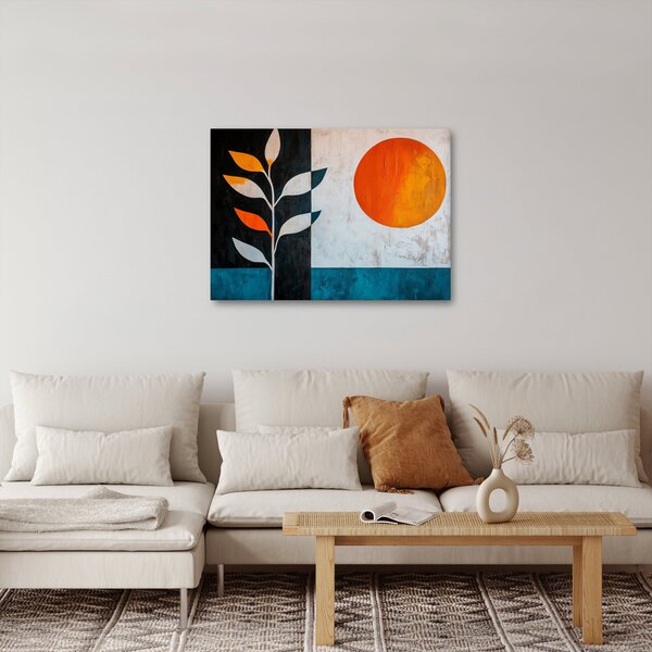Kép - Növény és nap absztrakciója (70x50 cm)