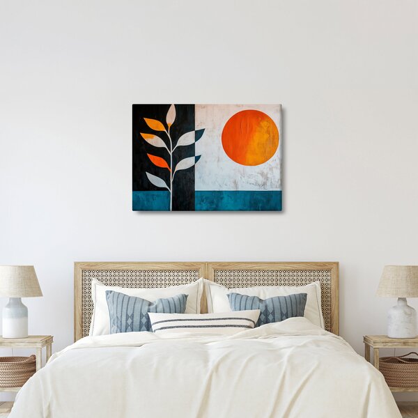 Kép - Növény és nap absztrakciója (70x50 cm)