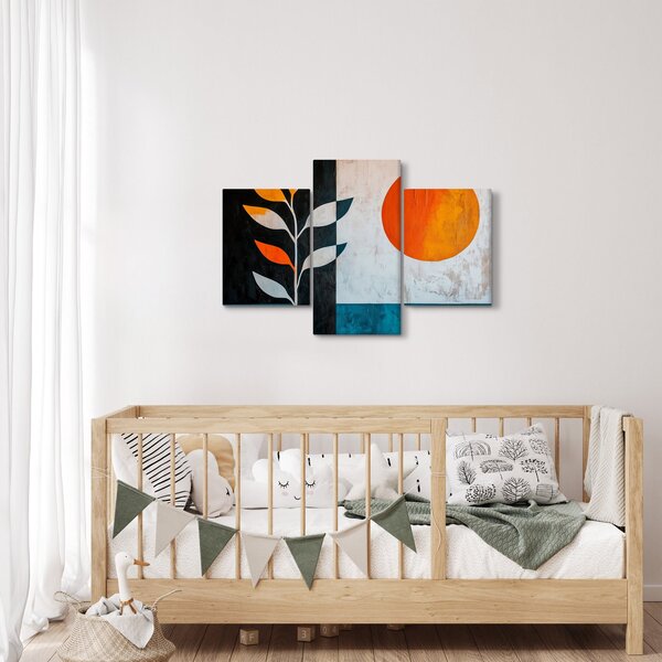 Kép - Növény és nap absztrakciója (90x60 cm)