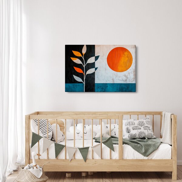 Kép - Növény és nap absztrakciója (90x60 cm)