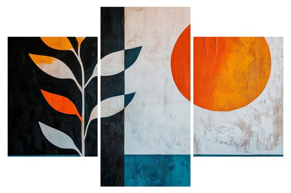 Kép - Növény és nap absztrakciója (90x60 cm)