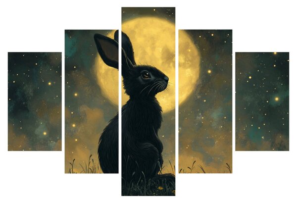 Kép - Nyúl és hold (150x105 cm)
