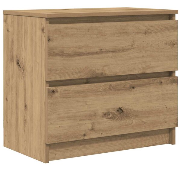 Kézműves tölgy színű szerelt fa TV-szekrény 60x35x54 cm