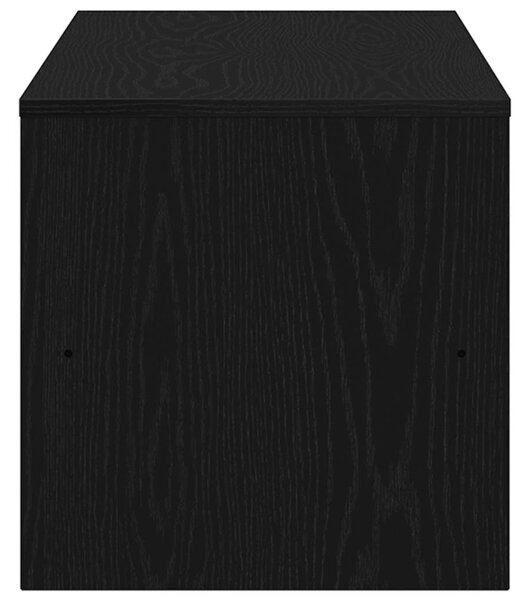 Fekete tölgy színű szerelt fa TV-szekrény 120 x 40 x 40 cm