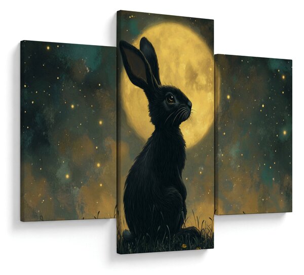 Kép - Nyúl és hold (90x60 cm)