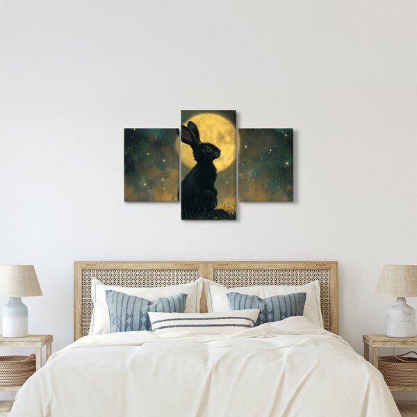 Kép - Nyúl és hold (90x60 cm)