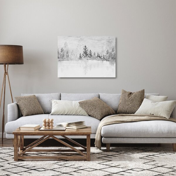 Üveg kép - Szarvas a tónál (70x50 cm)