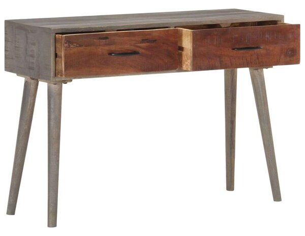 VidaXL Tömörfa Tálalóasztal - 2 Fiókos - 110x35x75 cm