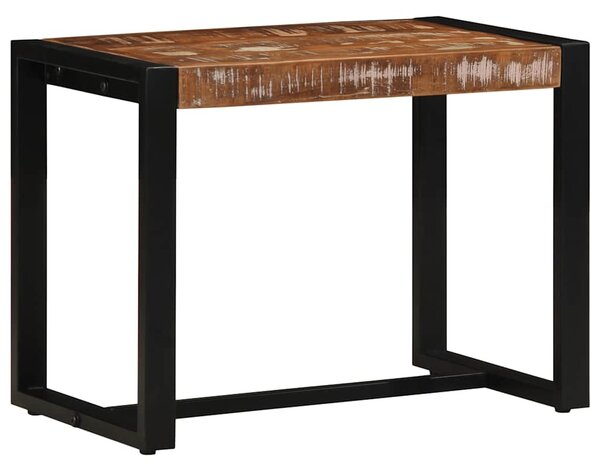 Tömör újrahasznosított fa többszínű pad 60x35x45 cm