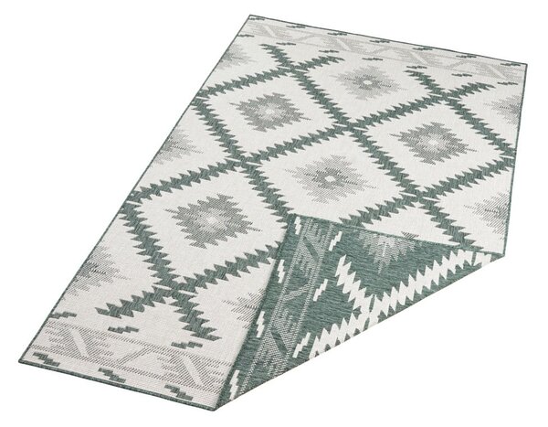 Malibu zöld-krémszínű kültéri szőnyeg, 150 x 80 cm - NORTHRUGS