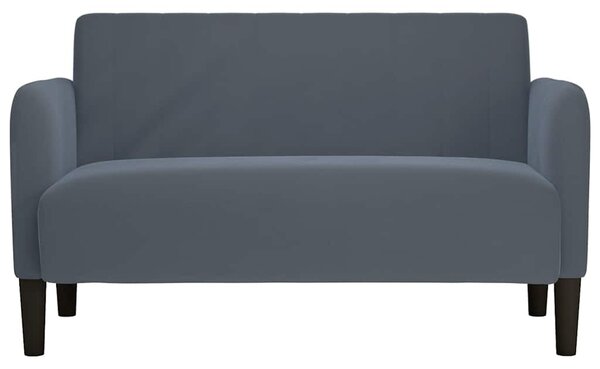 Sötétszürke bársony loveseat kanapé 109 cm