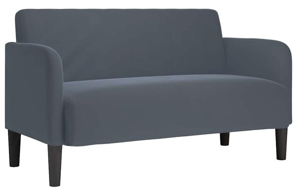 Sötétszürke bársony loveseat kanapé 109 cm